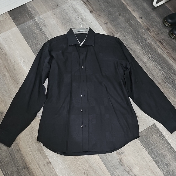 Men's Black Dress Shirt - Picture 1 of 8